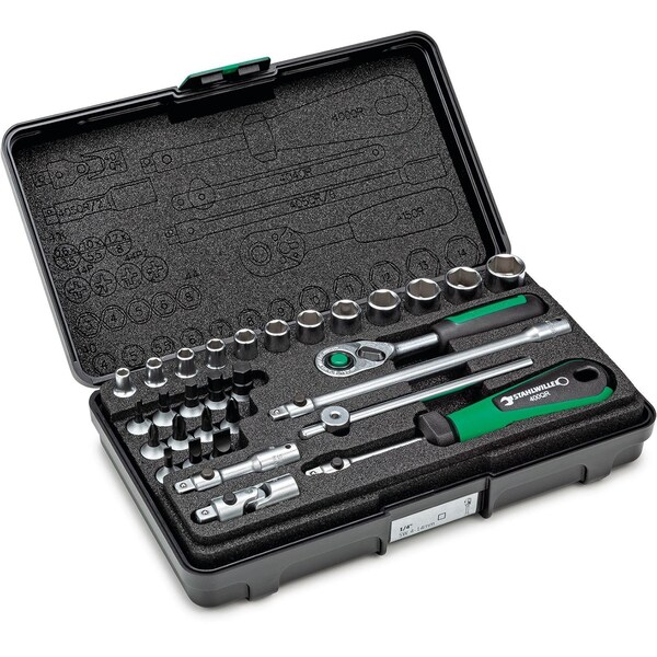 6,3 Mm (1/4) Socket Set 30-pcs.